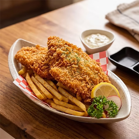 D4. Crispy Golden Fish Fillets (2 pcs) 생선튀김 