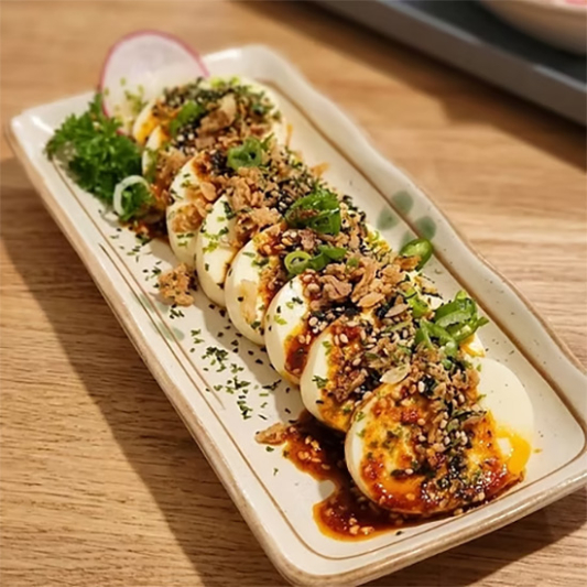 E2. Egg Tofu with Bambada Secret Sauce 양념계란두부