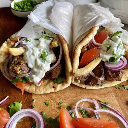 Beef Souvlaki Pita