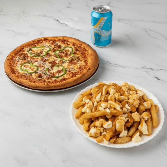 Small Pizza + Small Poutine + 1 Drink