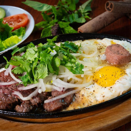 Jumping Beef Over Eggs