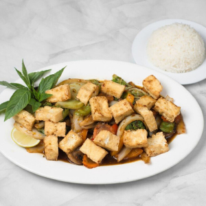 11v. Lemongrass Vegetable Tofu / Dau Hu Xao Sa