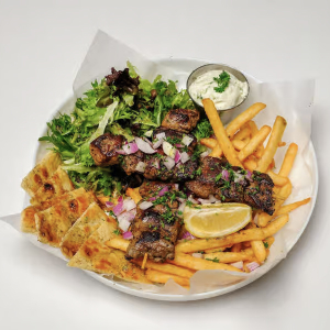 Lamb Platter for 2 (2 Skewers)