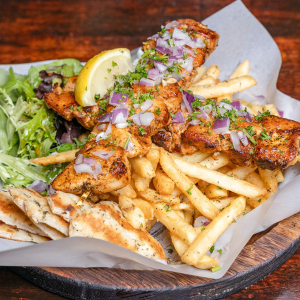 Chicken Platter for 2 (2 Skewers)