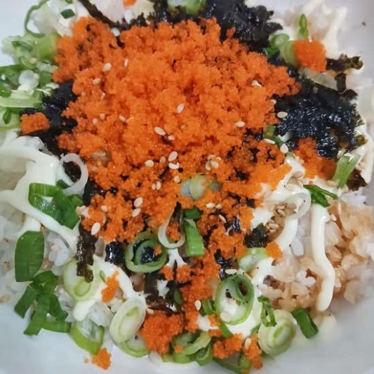 Masago Rice Ball (날치알 주먹밥)