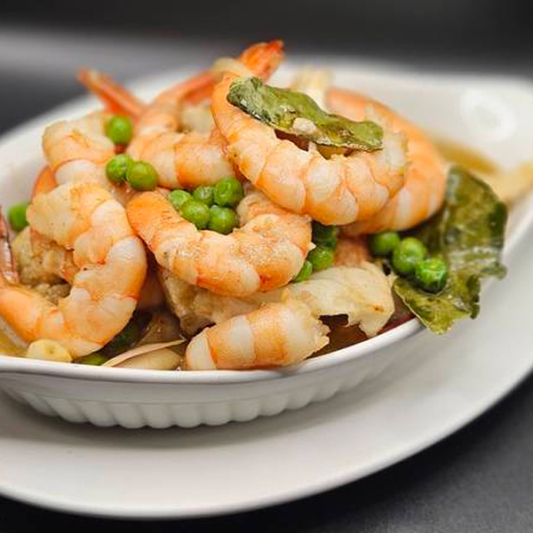 Green Prawns Curry 青咖喱大蝦