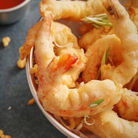 Deep-Fried Prawns in Light Batter 脆炸大蝦