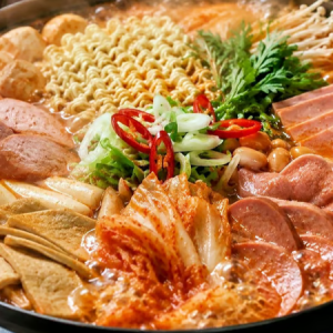 Budae Jeongol Includes Side Dishes and Rice (Serves 2)