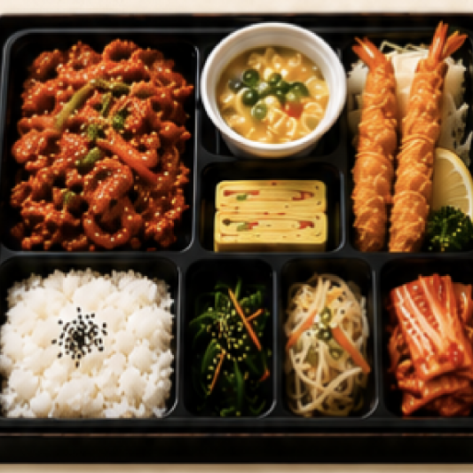 Spicy Pork Bento Box 제육 도시락