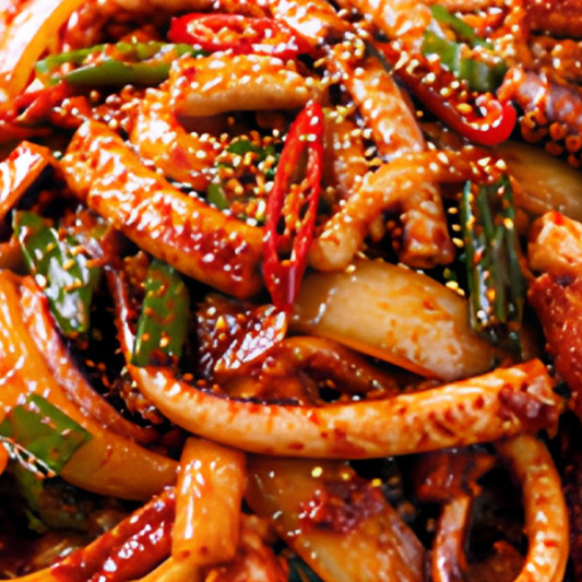 Spicy Stir-Fried Squid (오징어볶음)