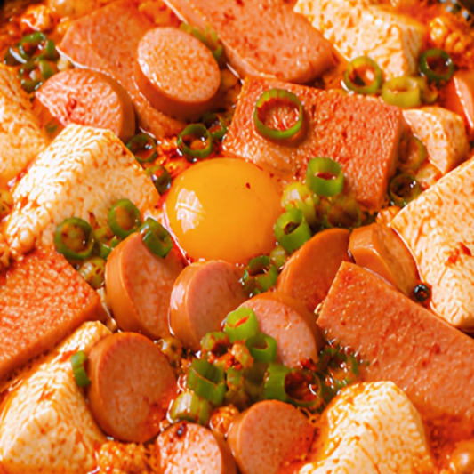 Spam & Sausage Soft Tofu