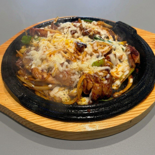 Cheese Buldak (치즈 불닭)  Includes 5 Side Dishes and Rice