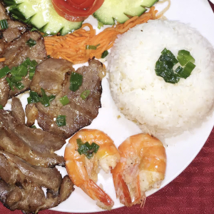 C9. Grilled Pork and Shrimp