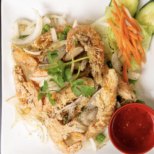 A2. Salt and Pepper Deep-Fried Shrimp (10 pcs)