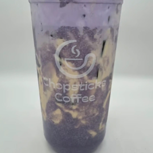 Fresh Taro-Ube Milk Tea