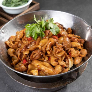 Pork Intestine in Hot Pot