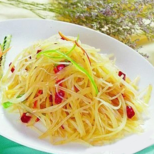 Stir-Fried Shredded Potato with Vinegar & Hot Pepper