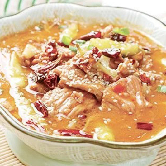 Boiled Beef & Vegetables in Chili Sauce