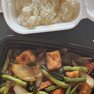 Pad Prik King with Rice