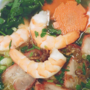 19. Shrimp & Roast Pork Egg Noodles