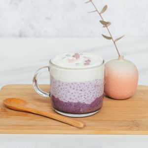 Taro Milk Tea with Pudding 布丁芋茶