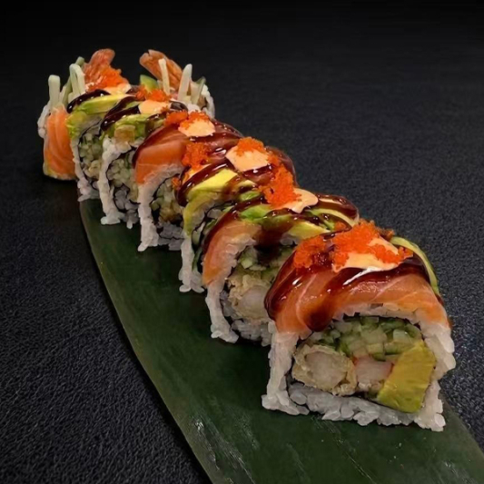 R8. Orange Dragon Roll (8 pcs) 橙龙卷