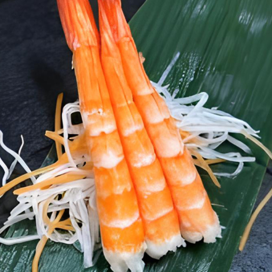 S12. Ebi Sashimi (3 pcs) 熟虾刺身