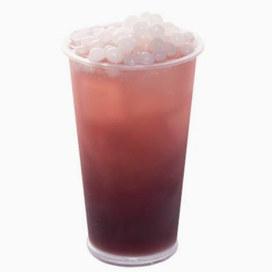 Red Grape Yakult with Popping Boba