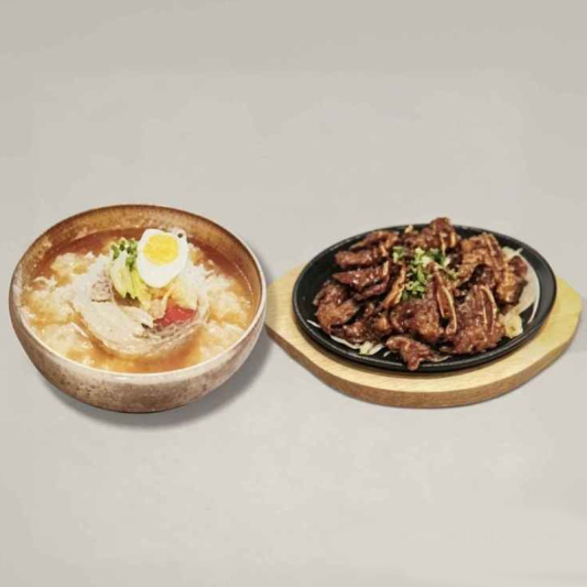 N5A. Mul NaengMyun + LA KalBi 물냉면 / 冷面 + LA 갈비 / 牛排肉