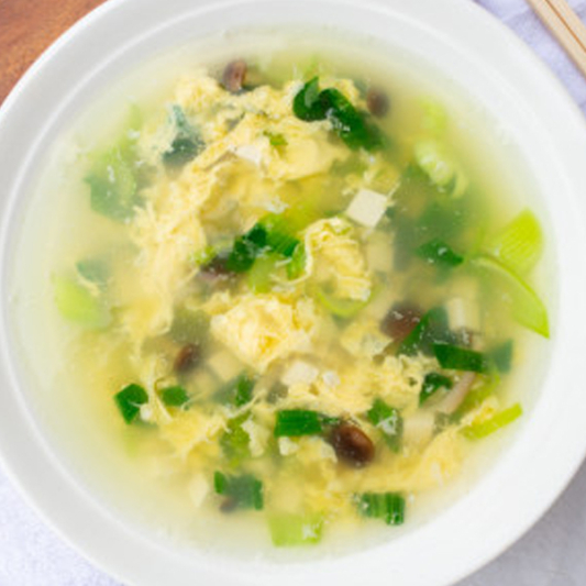 Fresh Mushrooms & Veggies in Tofu Soup 鲜菌青菜豆腐汤