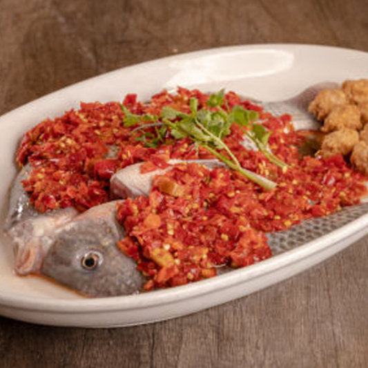 Steamed Fresh Tilapia with Homemade Chili Sauce 剁椒开屏鱼