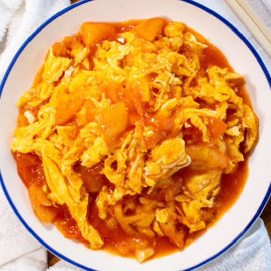Stir-Fried Egg with Tomatoes 番茄炒蛋