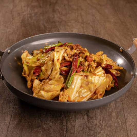 Griddle Cabbage with Pork 干锅手撕包菜
