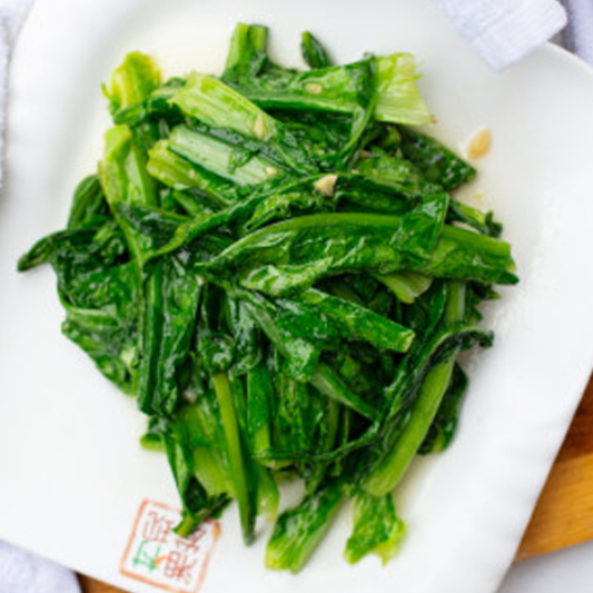 Stir-Fried Lettuce Leaves with Garlic Sauce 蒜蓉A菜 