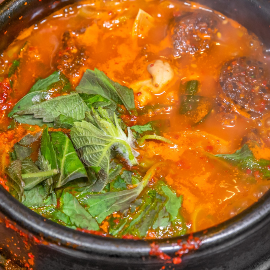 7. Soondae Guk (순대국) / Korean Pork Sausage Soup