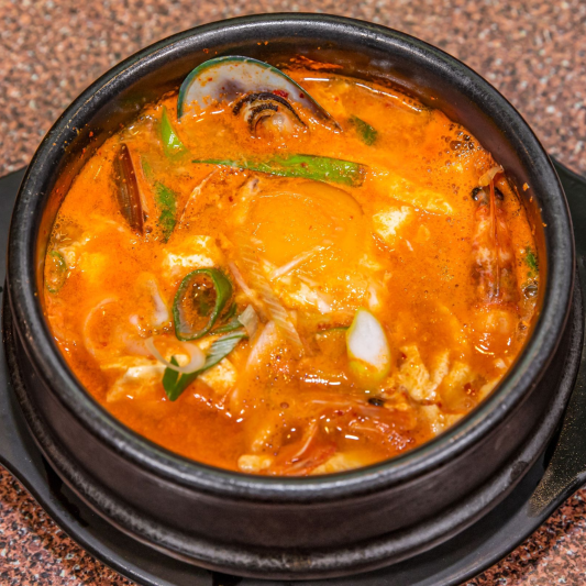 32B. Beef Soondubu (고기 순두부) / Beef Soft Tofu Stew