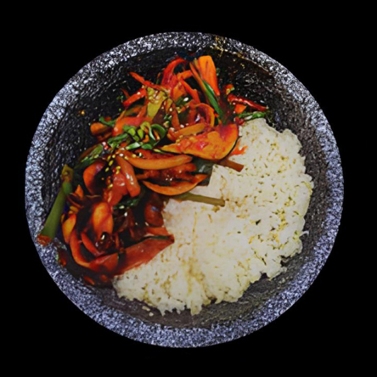 Hot Stone Pot Spicy Baby Octopus 돌솥쭈꾸미