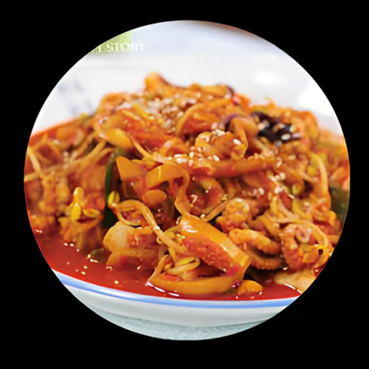 Stir-Fried Squid & Baby Octopus 오쭈볶음