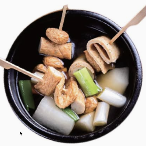 Fish Cake Soup (3 Skewers)