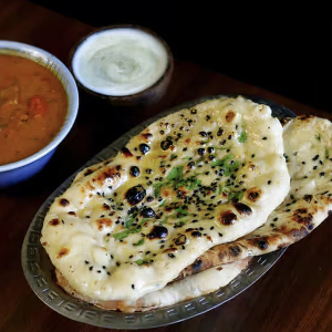 Aloo Kulcha with Raita
