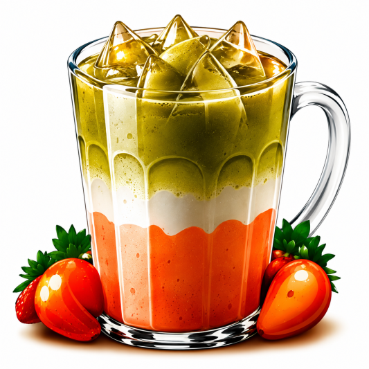 Iced Strawberry Matcha Latte