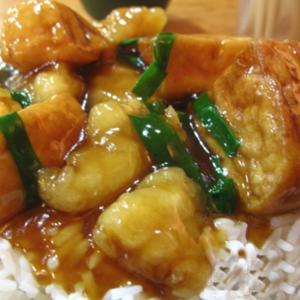 Braised Fish Fillet on Rice