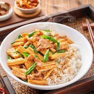 Bean Curd Stick on Rice
