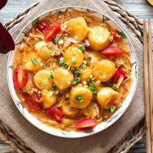 Mixed Mushrooms with Egg Bean Curd