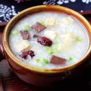 Pig Blood Congee