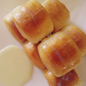 Fried Steamed Buns with Condensed Milk (6 pcs)