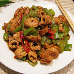 Sauteed Pork Intestine with Hot Pepper