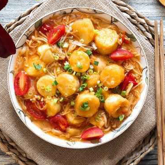 Mixed Mushrooms with Egg Bean Curd