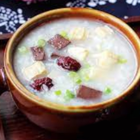 Pig Blood Congee