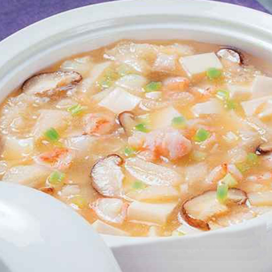 Seafood Soup with Dry Scallops